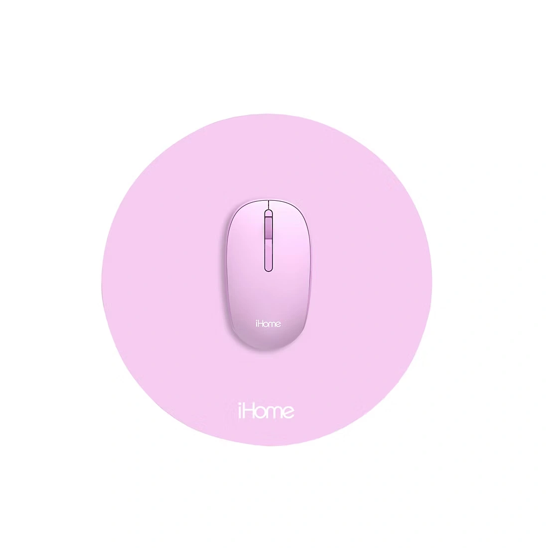 iHome 2.4G Wireless Mouse with Mousepad Bundle - Pink
