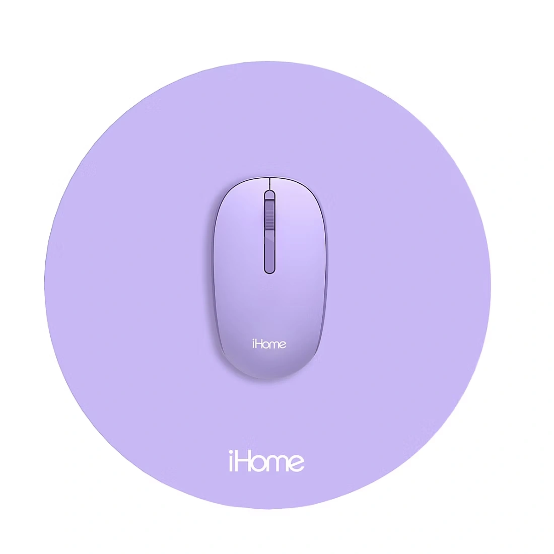 iHome 2.4G Wireless Mouse with Mousepad Bundle - Purple