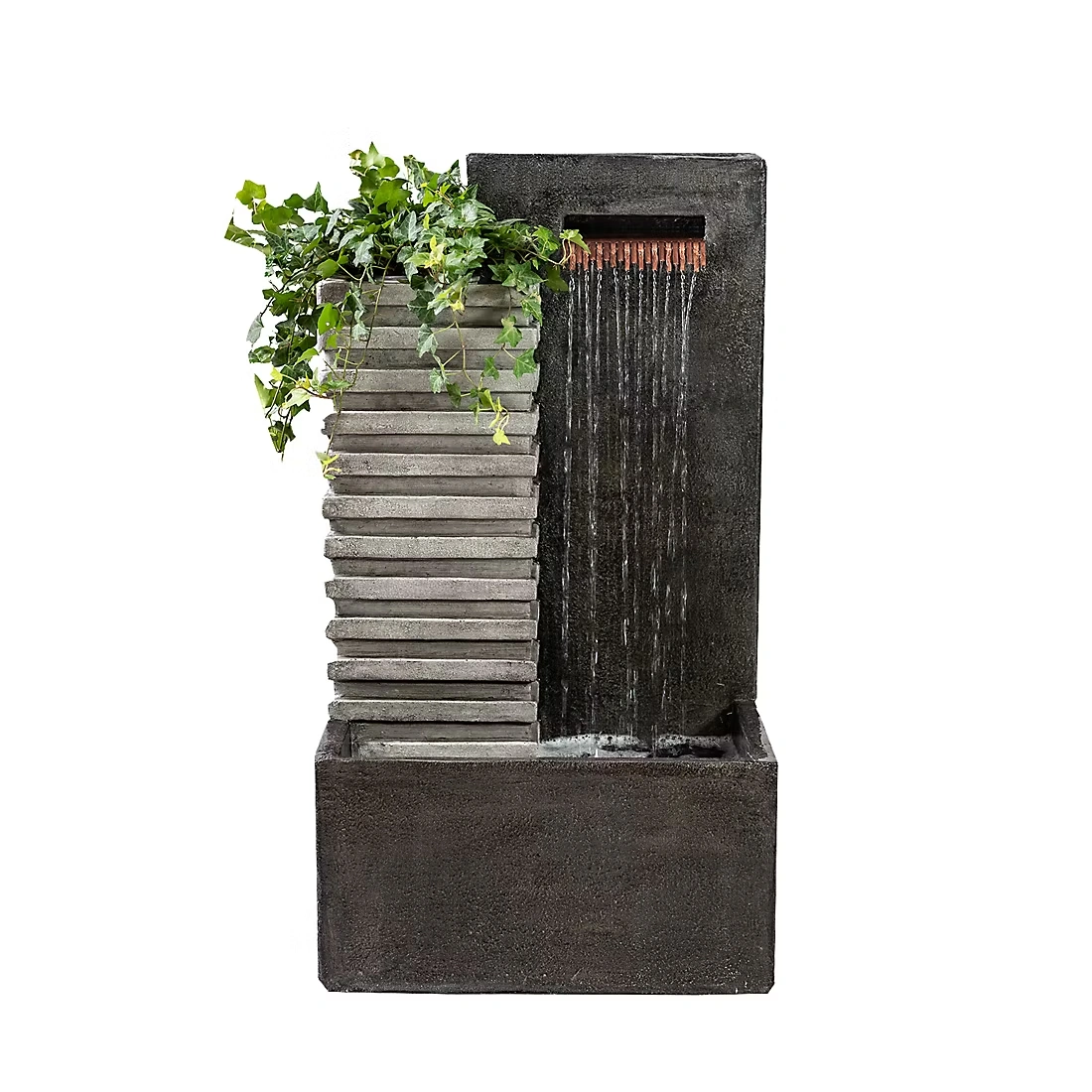 Berkley Jensen 32\" Water Fountain with Planter