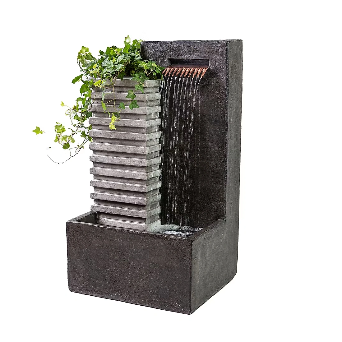 Berkley Jensen 32\" Water Fountain with Planter