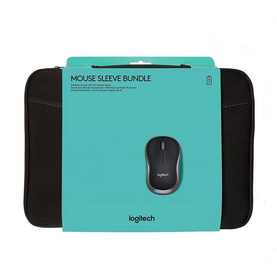 Logitech Laptop Sleeve with Mouse Bundle - Black 1 Logitech Laptop Sleeve with Mouse Bundle - Black