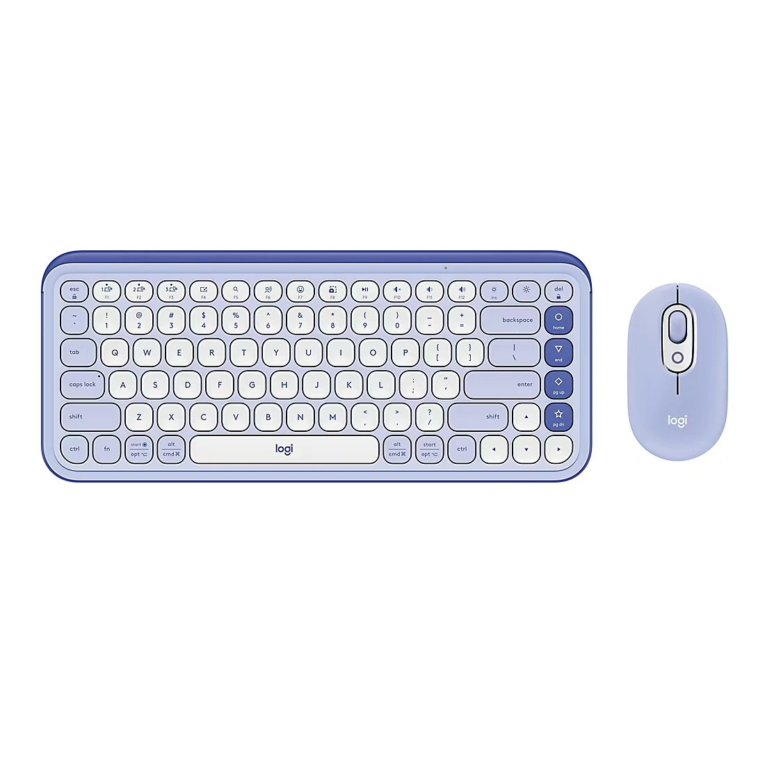 Logitech POP Icon Keyboard Mouse Combo in Rose and Off White
