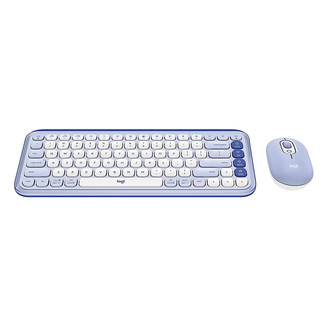 Logitech POP Icon Keyboard Mouse Combo in Rose and Off White