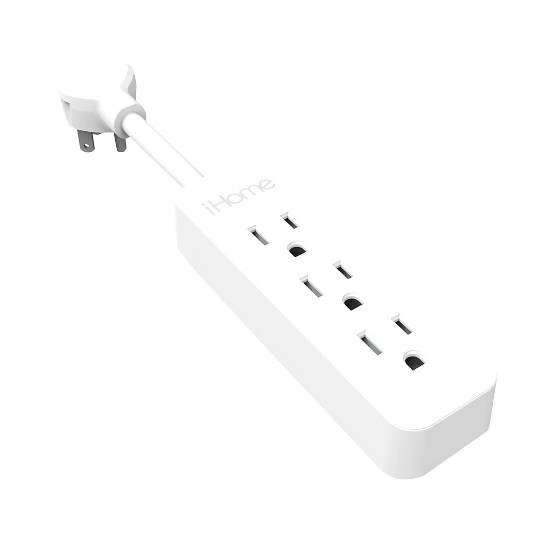 iHome 3 Outlet Power Strip - White 1 iHome 3 Outlet Power Strip - White