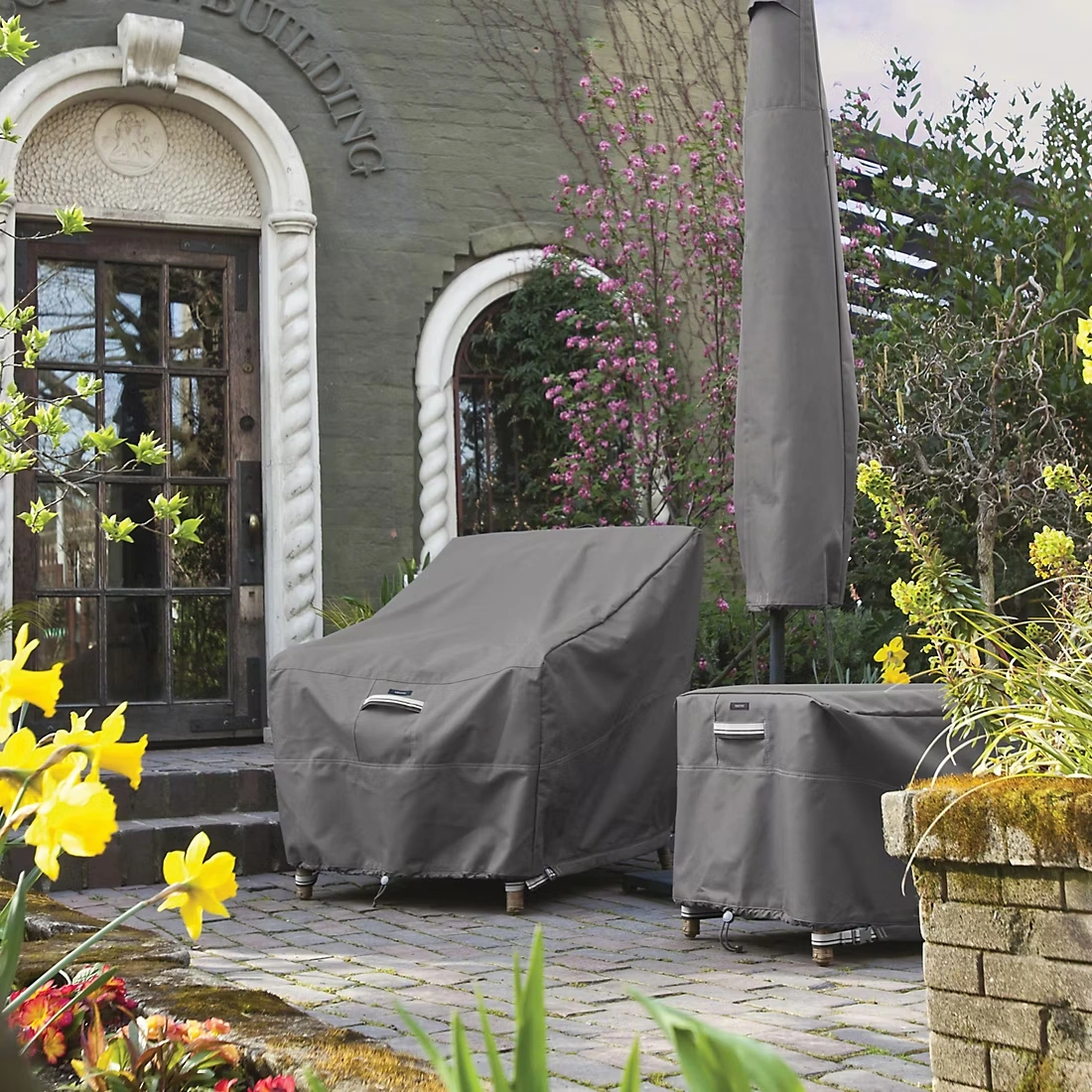 Classic Accessories Ravenna Standard Patio Chair Cover - Dark Taupe/Mushroom/Espresso