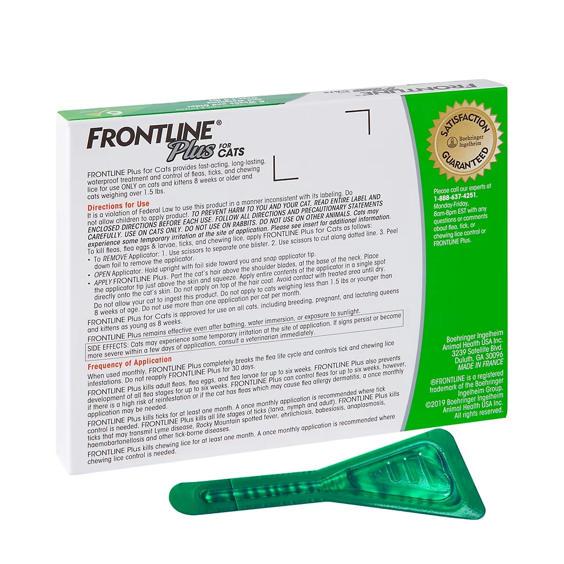 Frontline Plus Flea & Tick Topical Prevention for Cats, 6 ct.