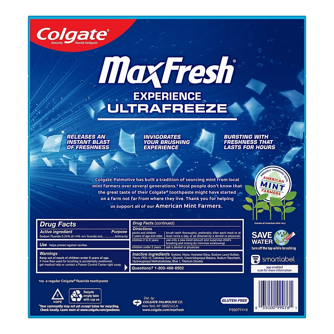 Colgate MaxFresh Cool Mint Toothpaste, 5 pk./7.3 oz.