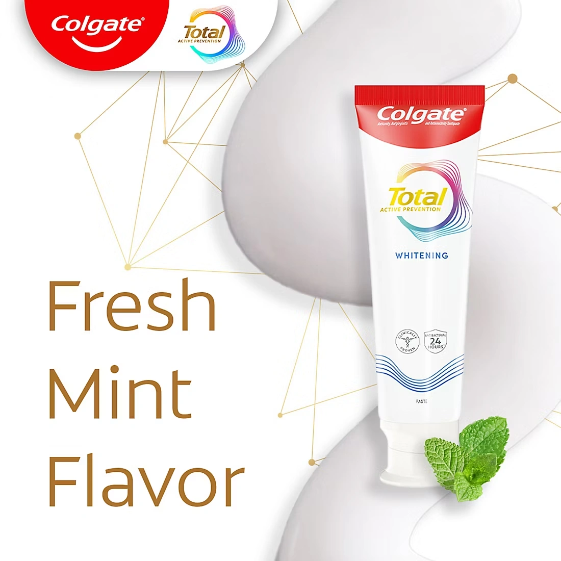 Colgate Total Active Prevention Whitening Toothpaste, Mint, 5 pk./6.0 oz.