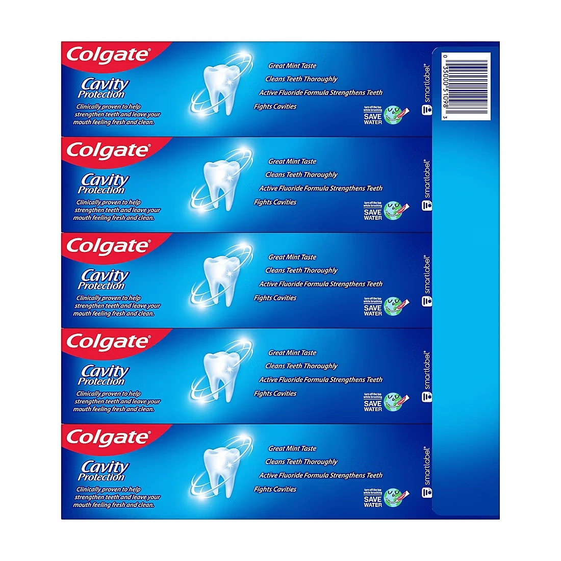 Colgate Cavity Protection Toothpaste with Fluoride, 5 pk./8 oz. - Regular Flavor