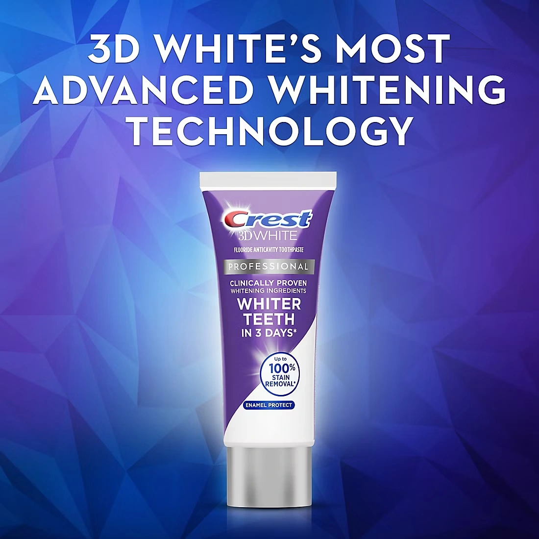 Crest 3D White Professional Enamel Protect Toothpaste, 4 pk./3.0 oz.