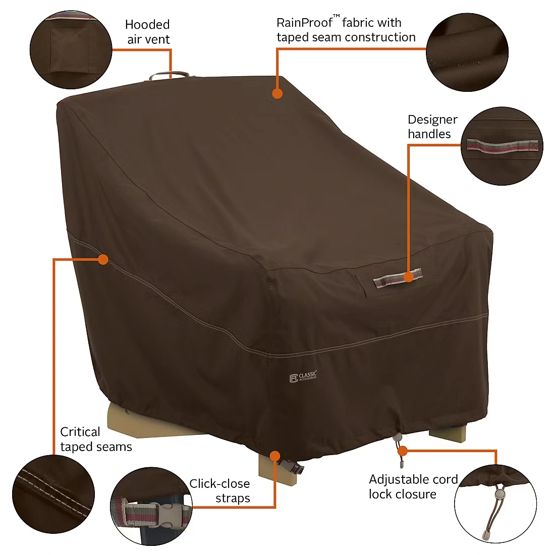 Classic Accessories Madrona Adirondack Chair Cover