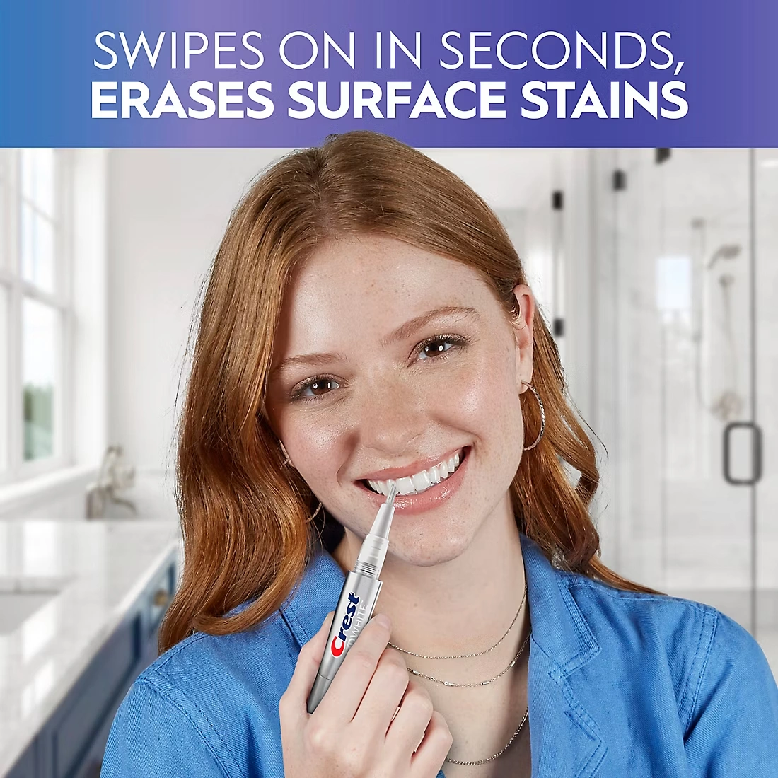 Crest 3DWhite Easy-To-Use Enamel Safe Teeth Whitening Pen, 3 pk.