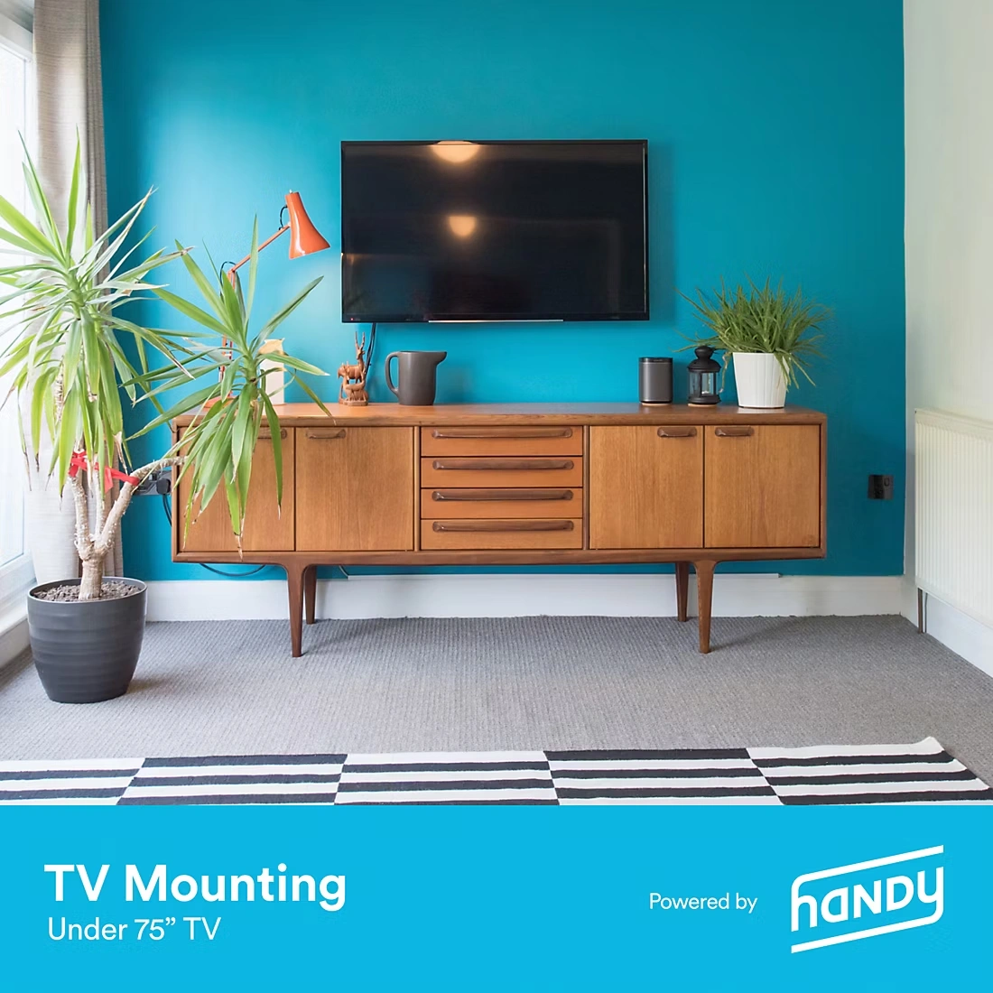 Handy TV Mounting Service, Under 75\" TV