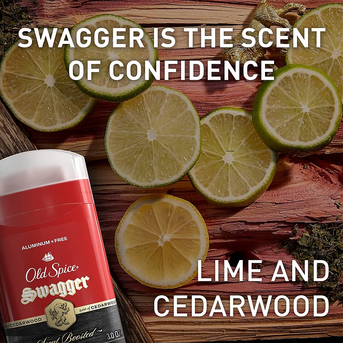 Old Spice Aluminum Free Deodorant for Men, Swagger, 24/7 Odor Protection, 4 pk./3 oz.