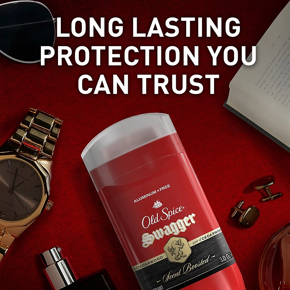 Old Spice Aluminum Free Deodorant for Men, Swagger, 24/7 Odor Protection, 4 pk./3 oz.