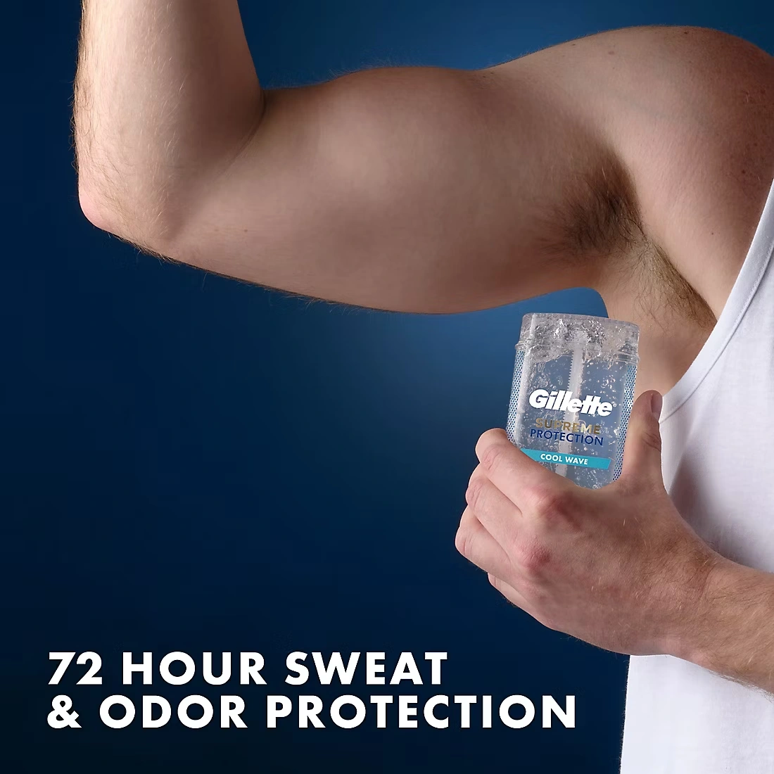 Gillette Clear Gel Antiperspirant and Deodorant for Men, Supreme Protection, Cool Wave, 5 pk./3.8 oz.