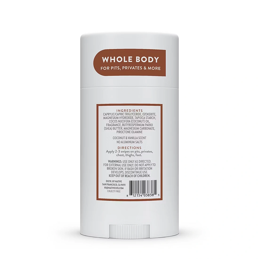 Native Coconut & Vanilla Whole Body Deodorant, 3 pk./2.3 oz.