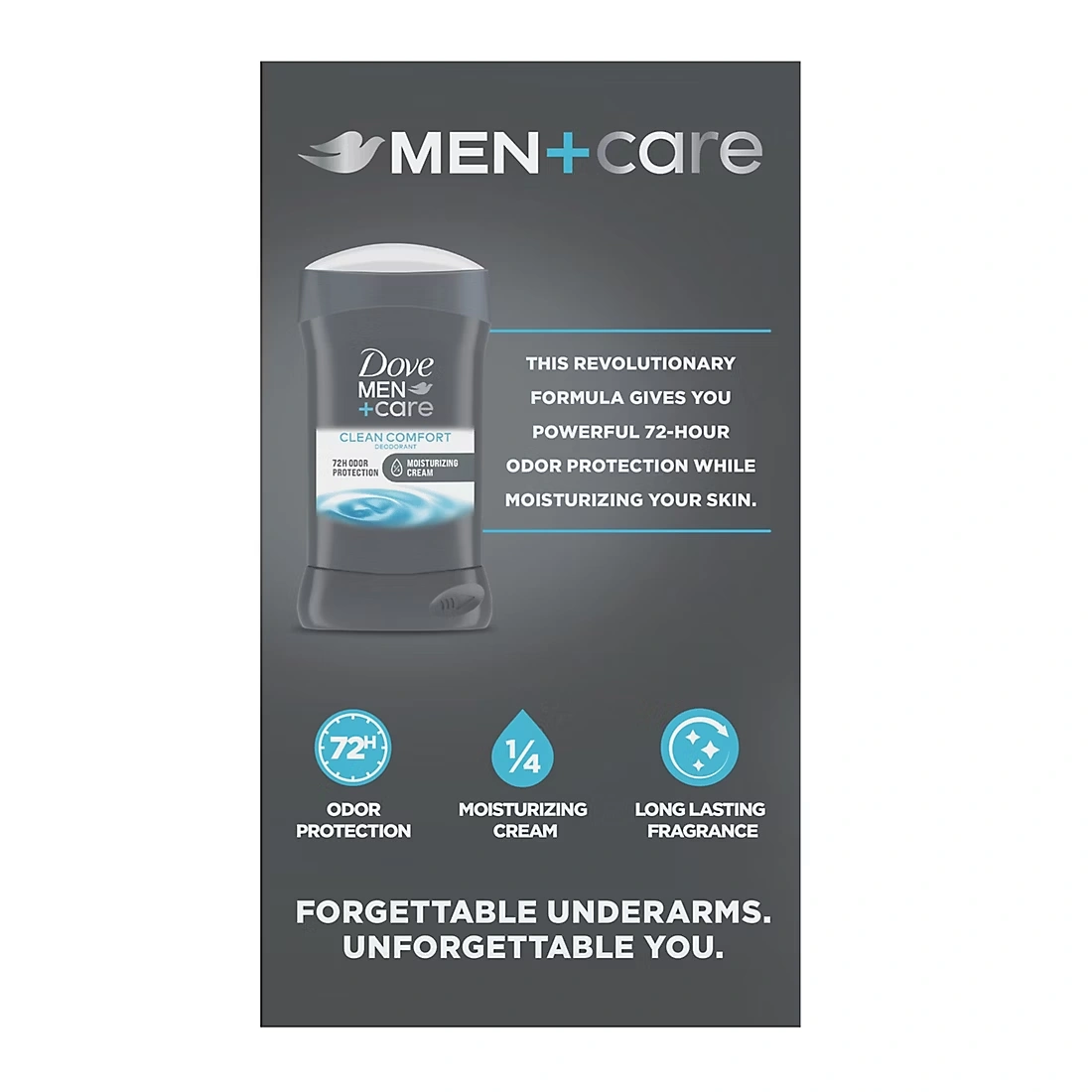 Dove Men+Care Aluminum Free Deodorant for Men Clean Comfort, 4 pk./3 oz.