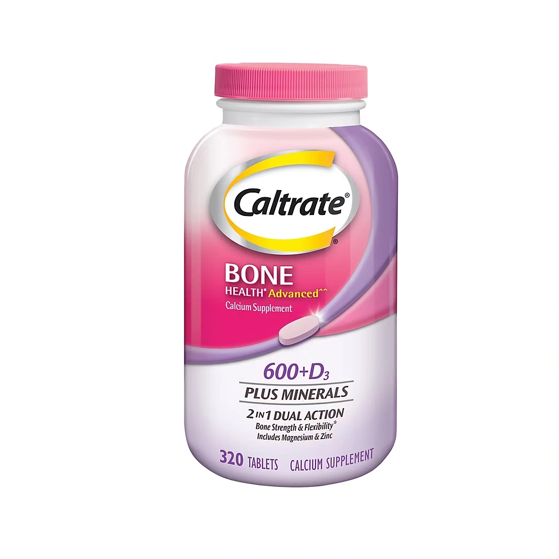 Caltrate D Plus Minerals with Magnesium and Zinc, 320 Count