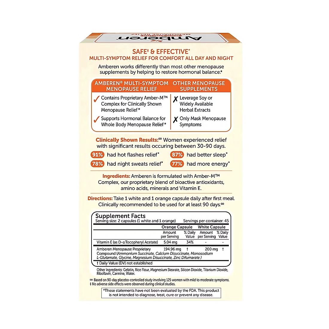 Amberen Multi-Symptom Menopause Relief, 90 ct.