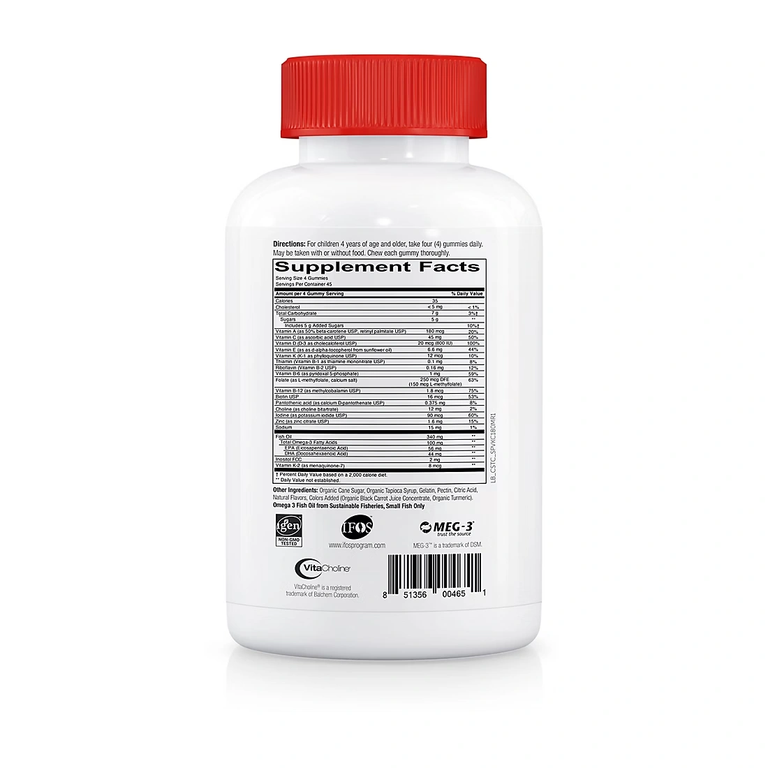 SmartyPants Kids Complete Gummy Multivitamin, 180 ct.