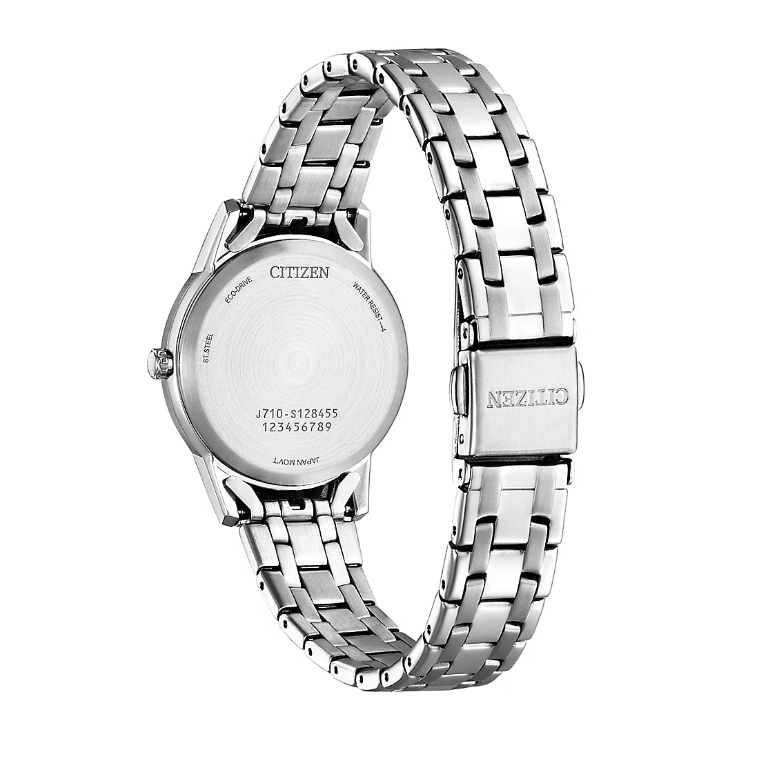 Citizen Classic Stainless Crystal Accent Women's Dress Blue Dial Bracelet Watch 3 Citizen Classic Stainless Crystal Accent Women's Dress Blue Dial Bracelet Watch