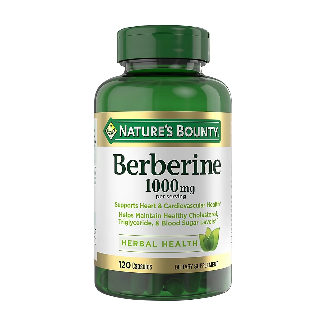 Nature's Bounty Berberine 1000mg Capsules, 120 ct.