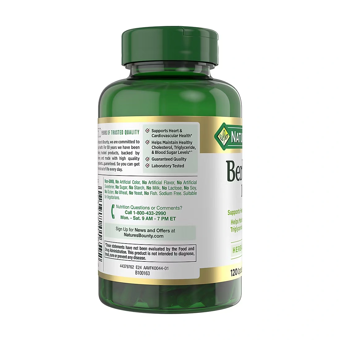 Nature's Bounty Berberine 1000mg Capsules, 120 ct.