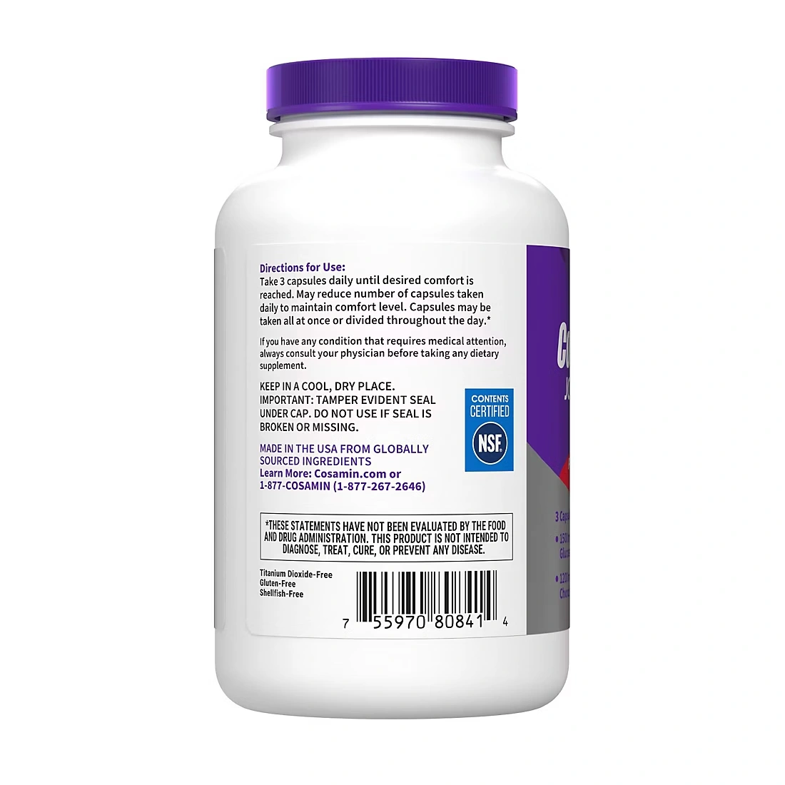 Nutramax Cosamin DS Joint Health Supplement with Glucosamine & Chondroitin, 210 ct.