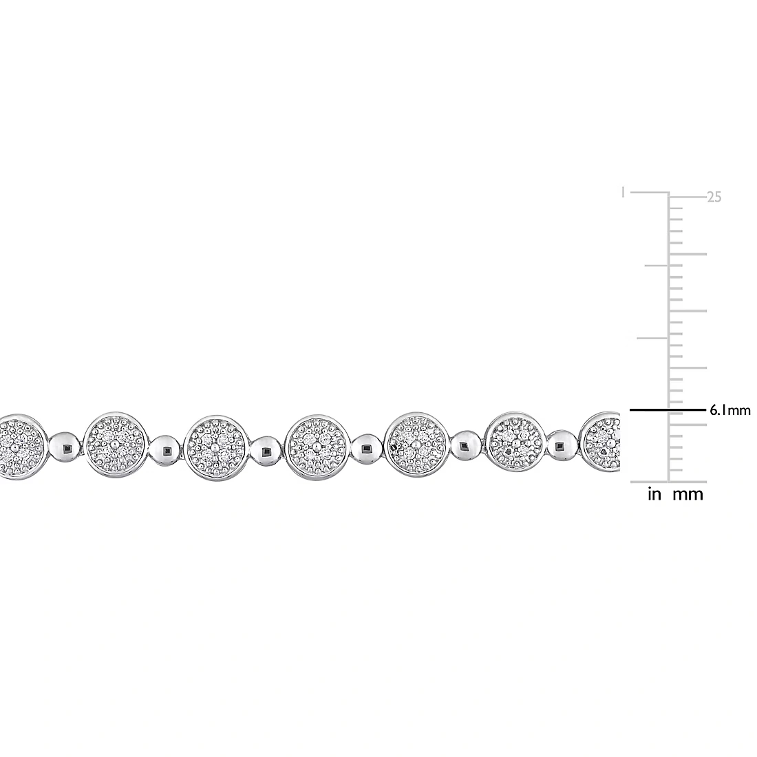 1 ct. t.w. Diamond Tennis Necklace in Sterling Silver