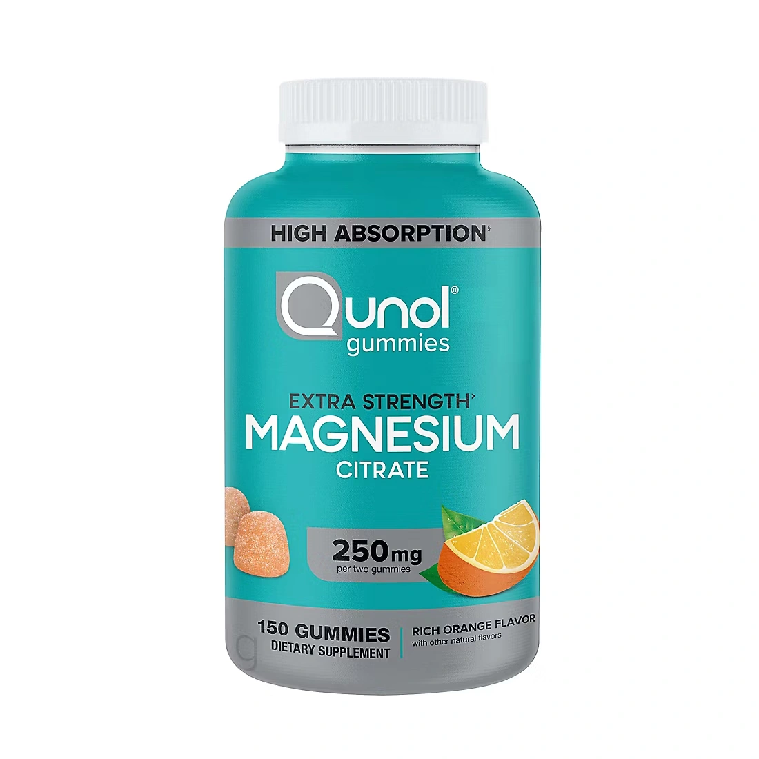 Qunol Extra Strength Magnesium Citrate Gummies, 150 ct.