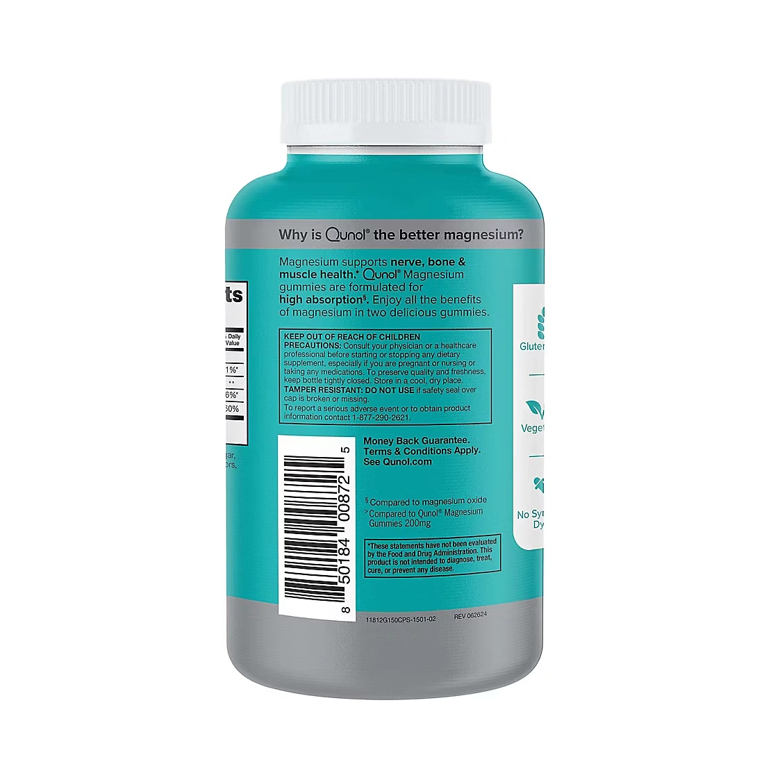 Qunol Extra Strength Magnesium Citrate Gummies, 150 ct.