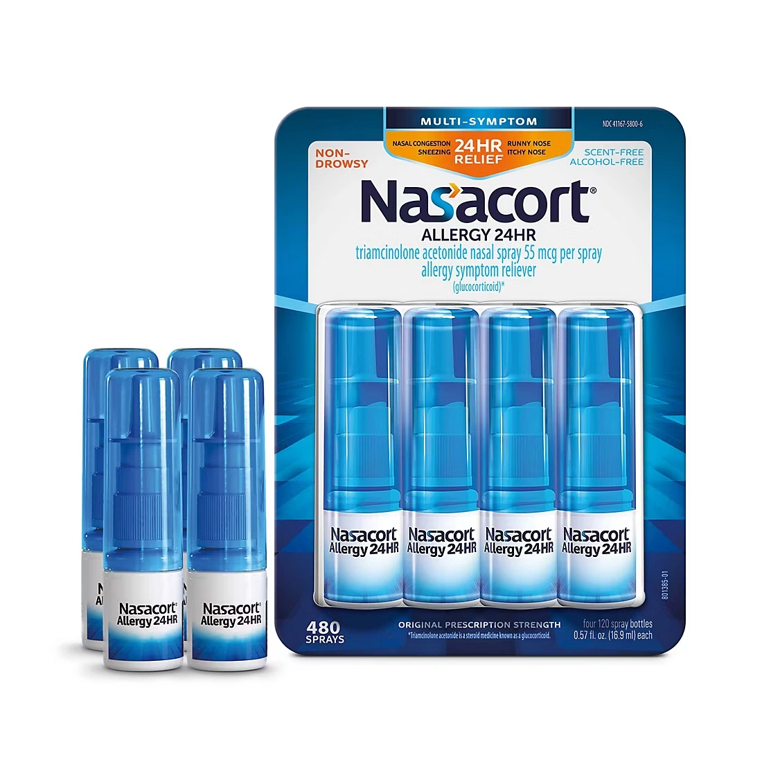 Nasacort Allergy 24-hour spray, 4 pk.