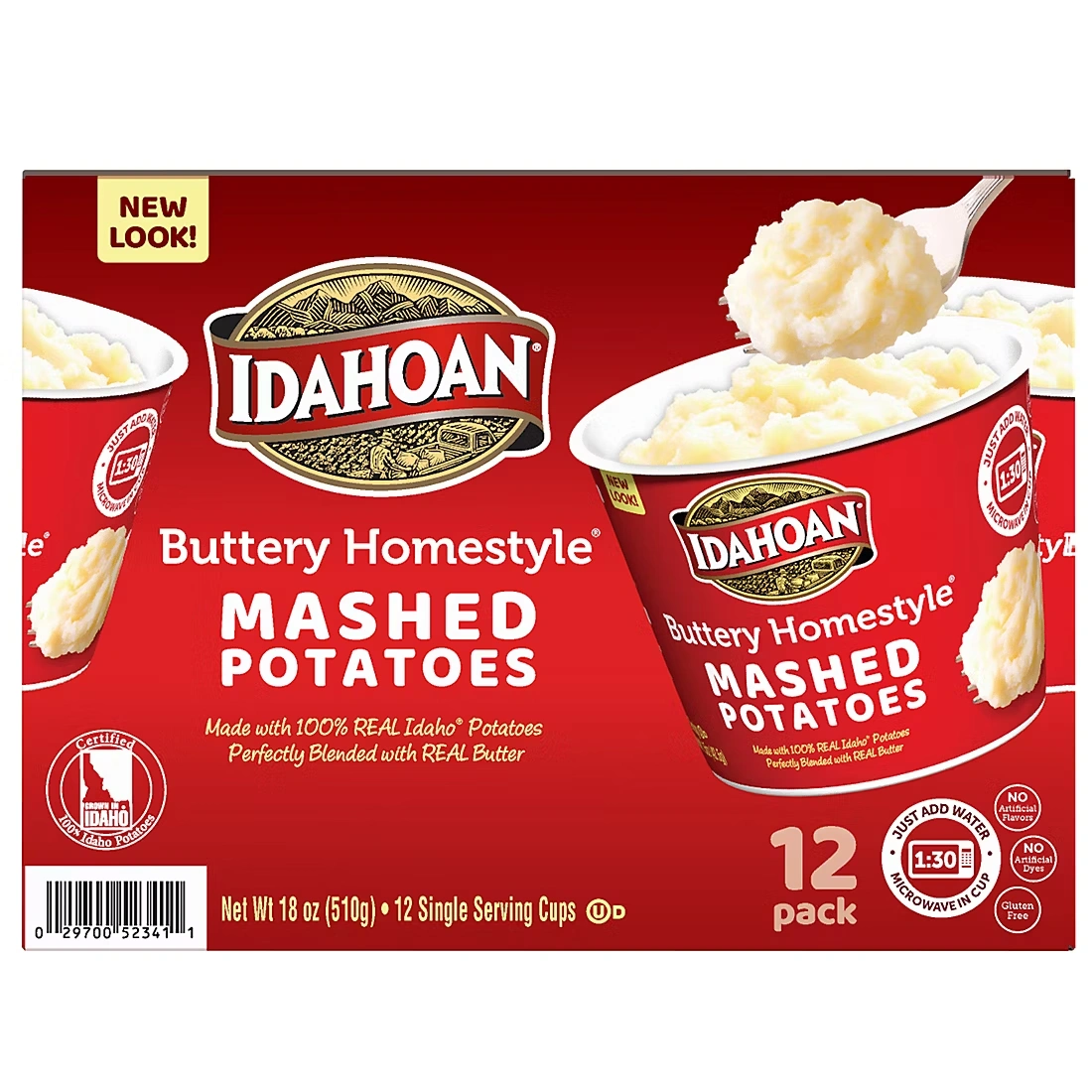 Idahoan Buttery Homestyle Cup Pack, 12 pk./1.5 oz.