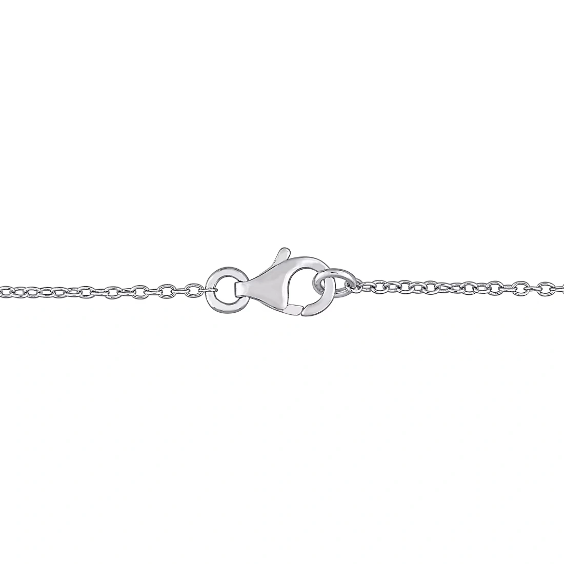 4.62 ct. t.g.w. Multi Gemstone Teardrop Cluster Necklace in Sterling Silver