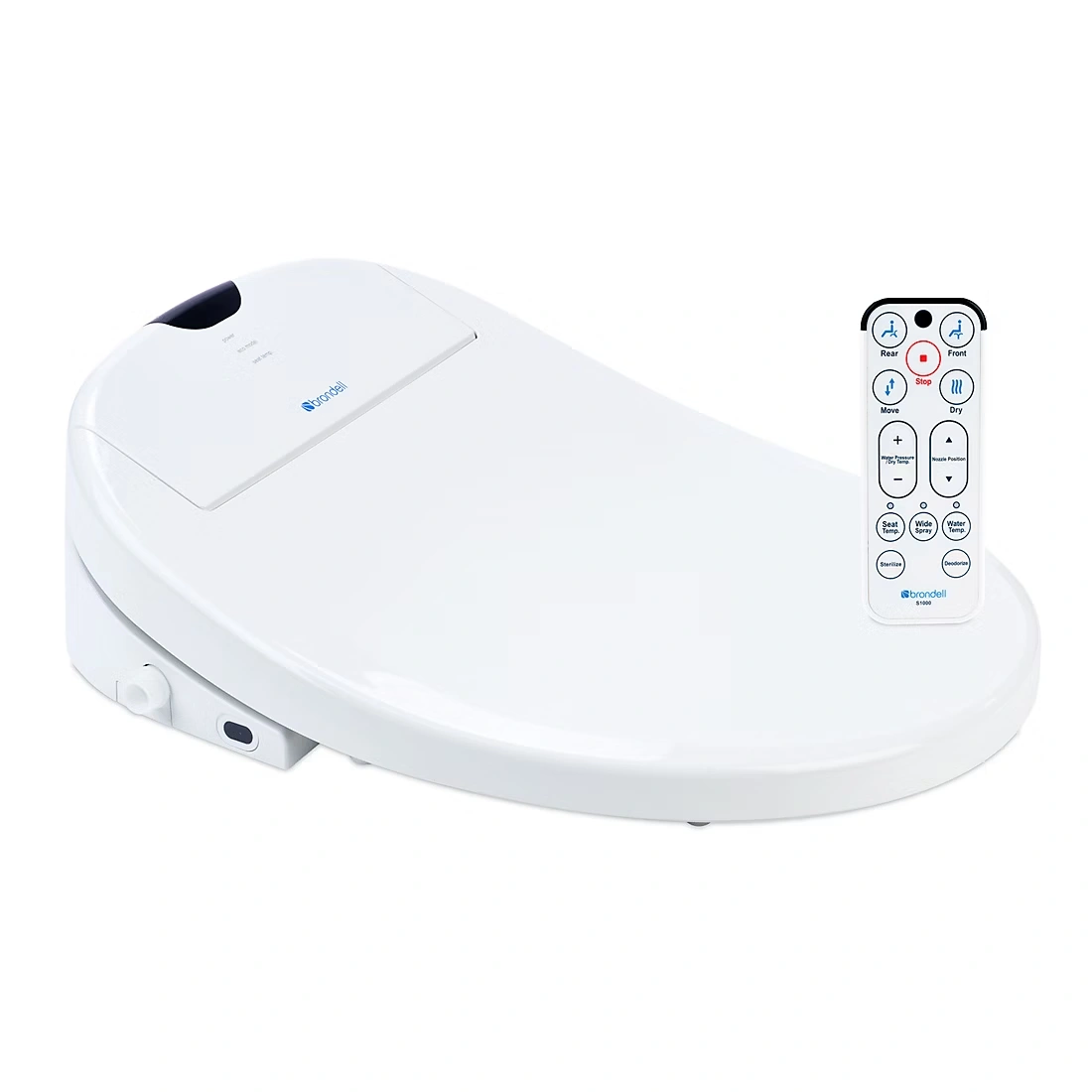 Brondell Swash 1000 Advanced Round Bidet Toilet Seat - White 1 Brondell Swash 1000 Advanced Round Bidet Toilet Seat - White