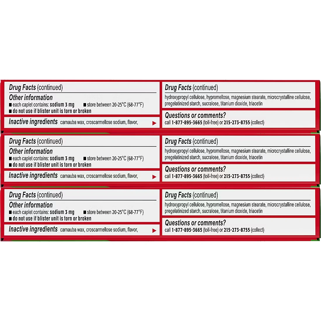 Tylenol Sinus Severe Non-Drowsy Day Cold & Flu Caplets, 3 x 24 ct.