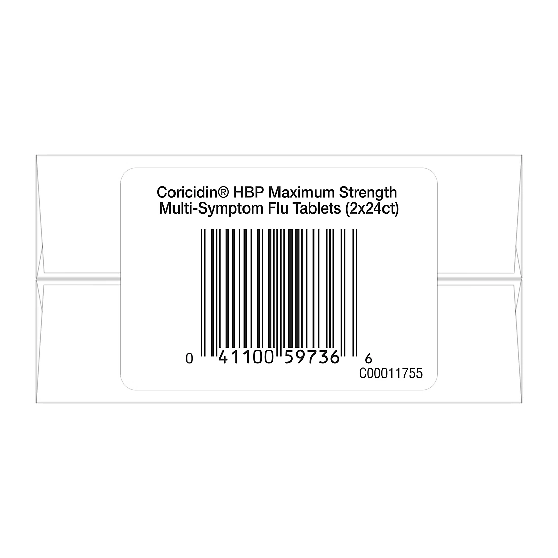 Coricidin Maximum Strength Multi-Symptom High Blood Pressure Flu Tablets, 48 ct.