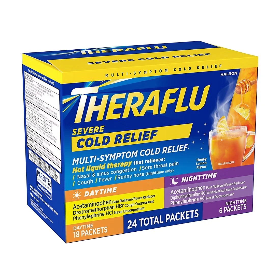 Theraflu Multi Symptom Severe Cold and Cough Pack, 24 ct.