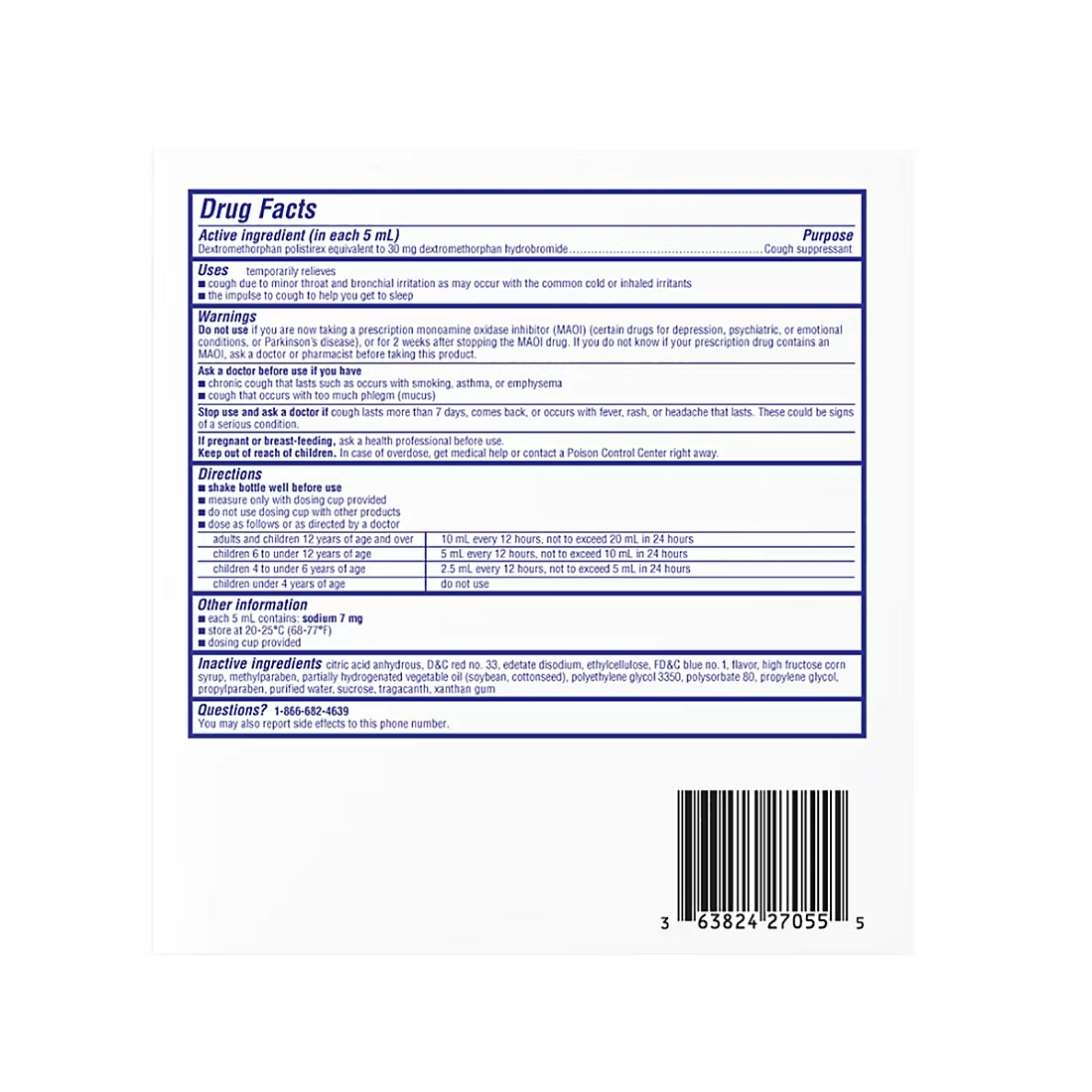 Delsym 12-Hour Cough Relief, 2 pk./5 oz.