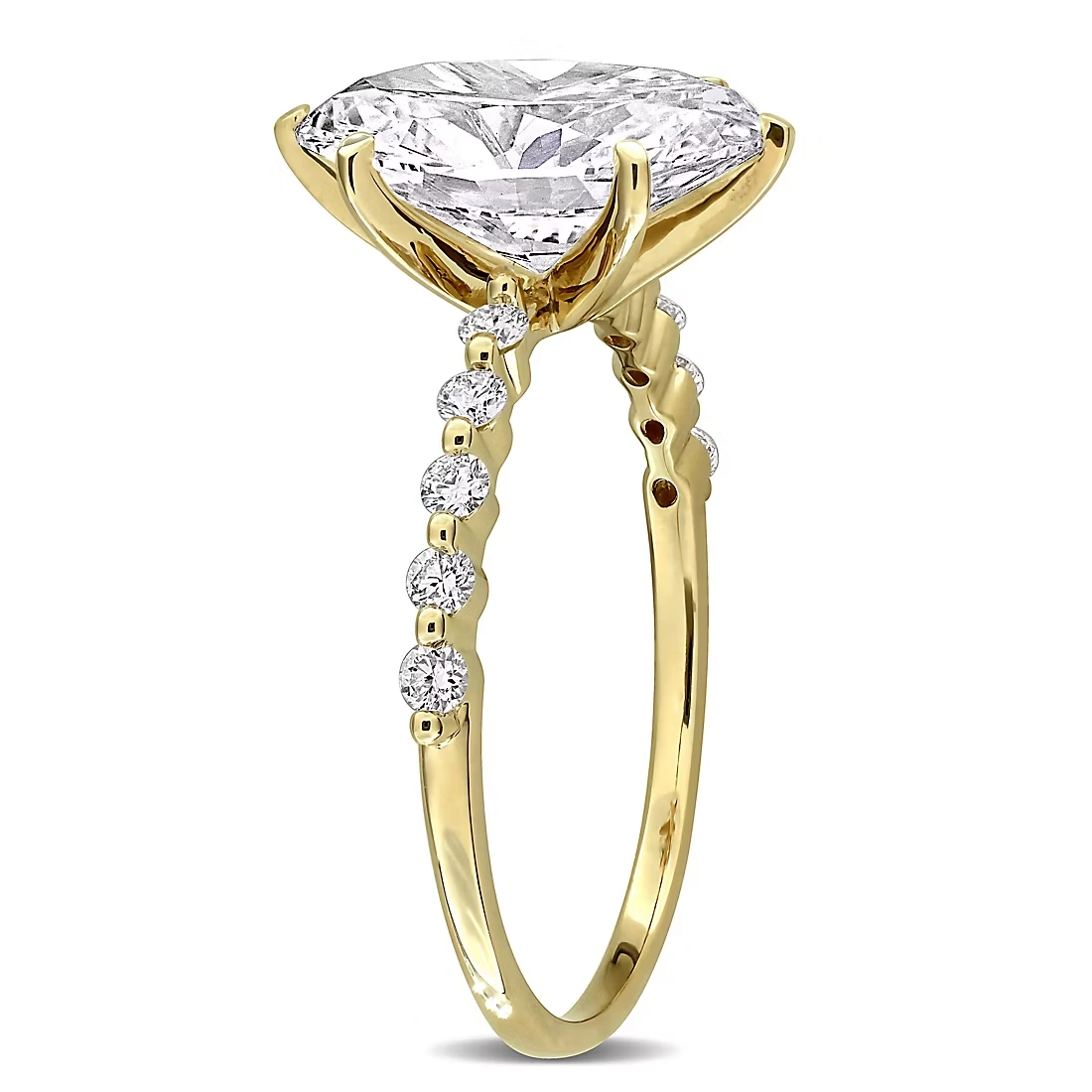 2.75 ct. t.w. Lab-Grown Diamond Oval Engagement Ring in 14k Yellow Gold (Select Size)