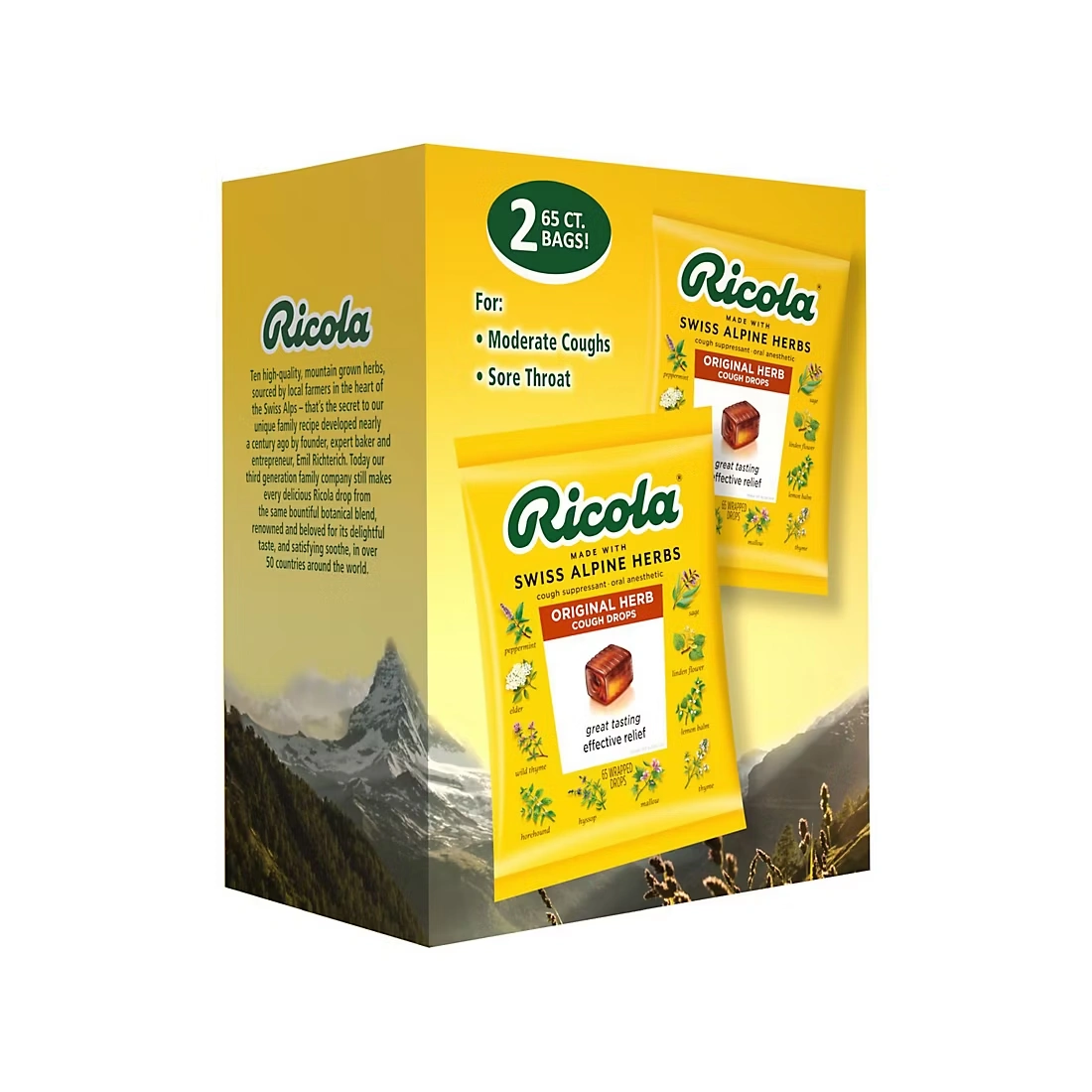 Ricola Orginal Herb Cough Drops, 130 ct.