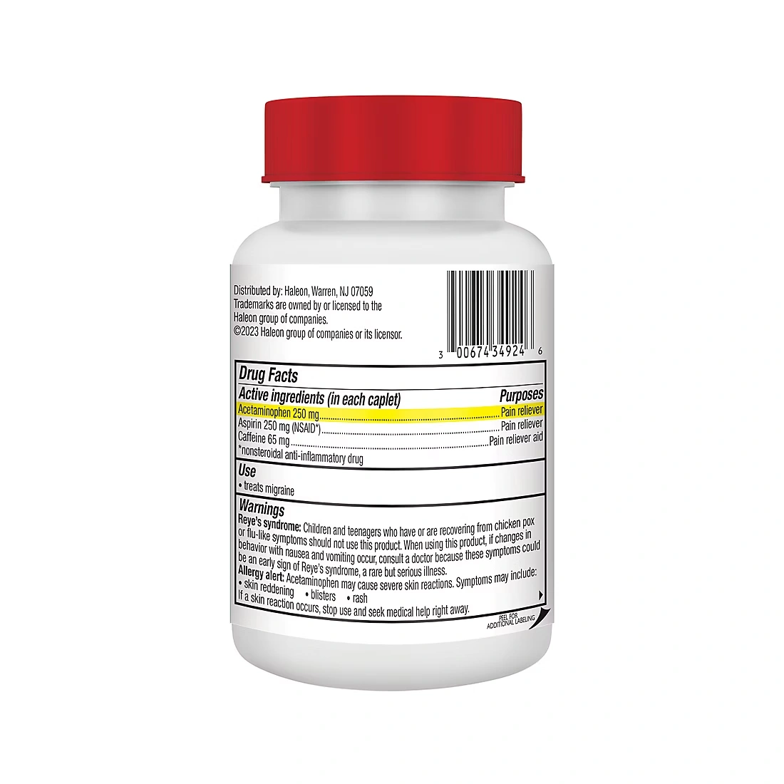 Excedrin Migraine Pain Relief Caplets, 300 ct.