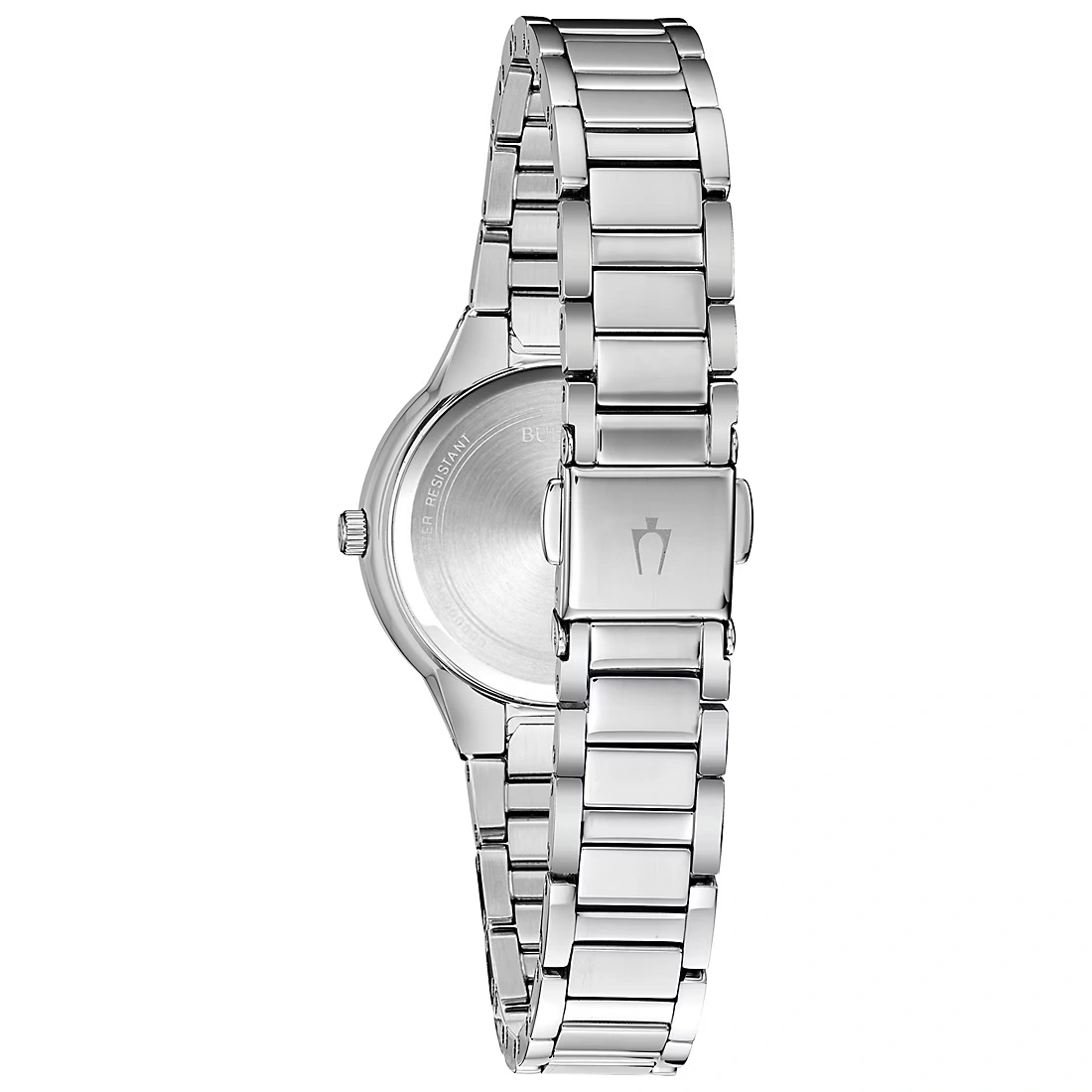 Bulova Womens Crystal Collection Stainless Crystal Accent Watch & Crystal Necklace Box Set
