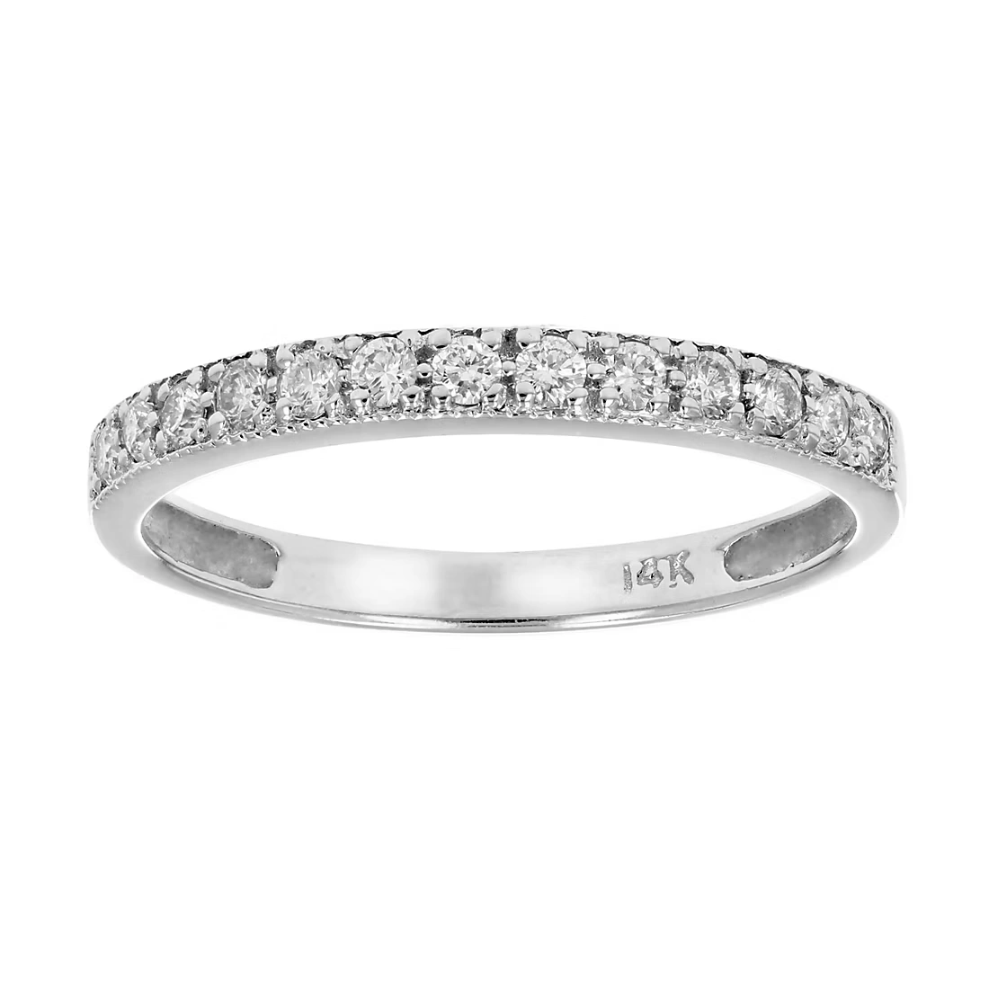 Amairah .25 ct. t.w. Diamond Milgrain Band in 14k White Gold