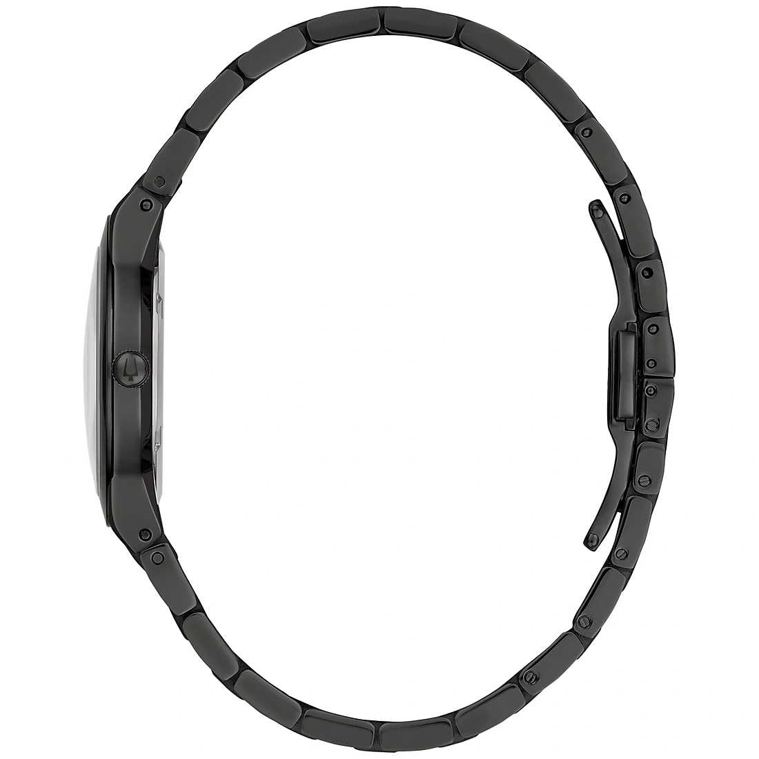Bulova Womens Modern Millennia IP Black Stainless Black Dial Bracelet Watch