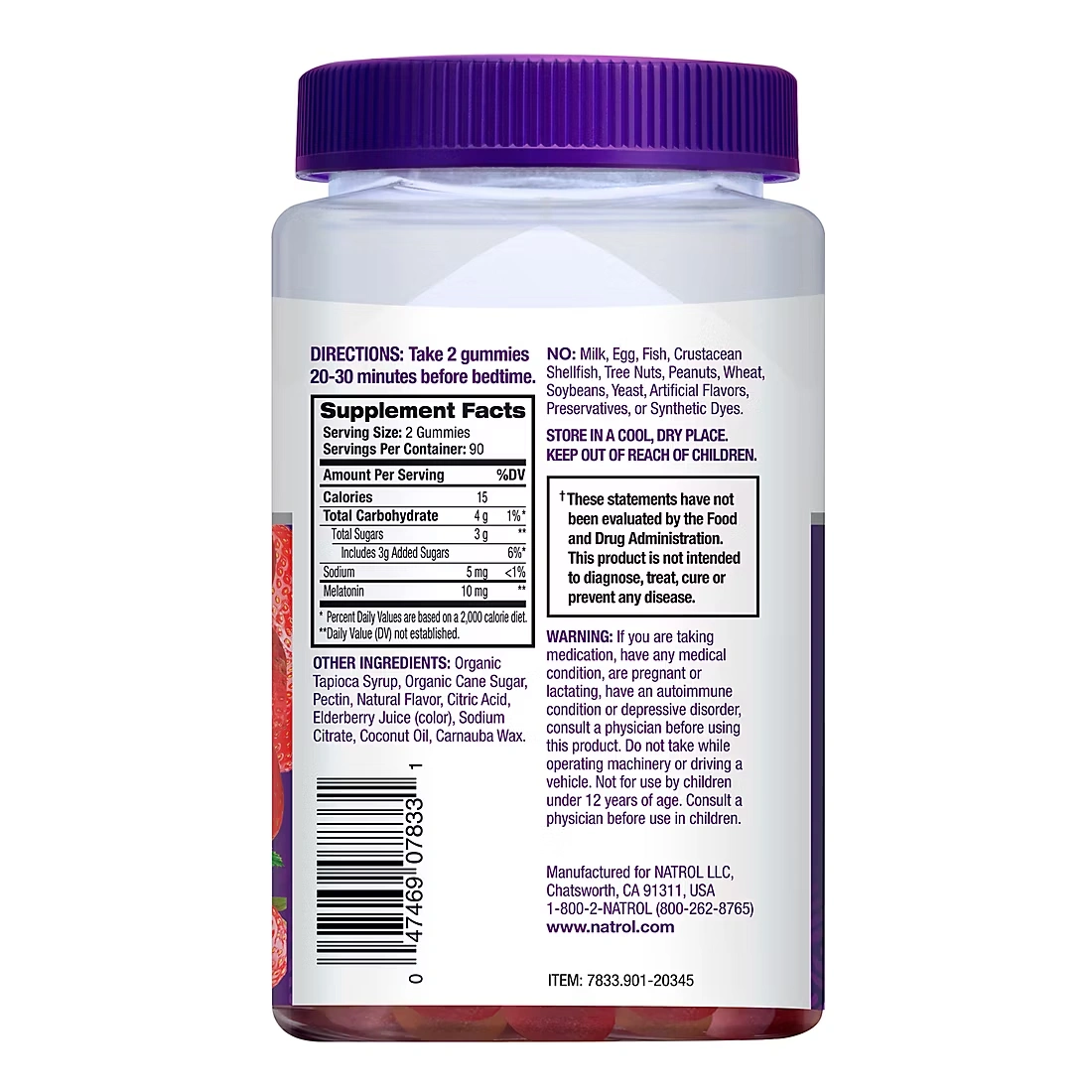 Natrol 10mg Melatonin Gummies, 180 ct