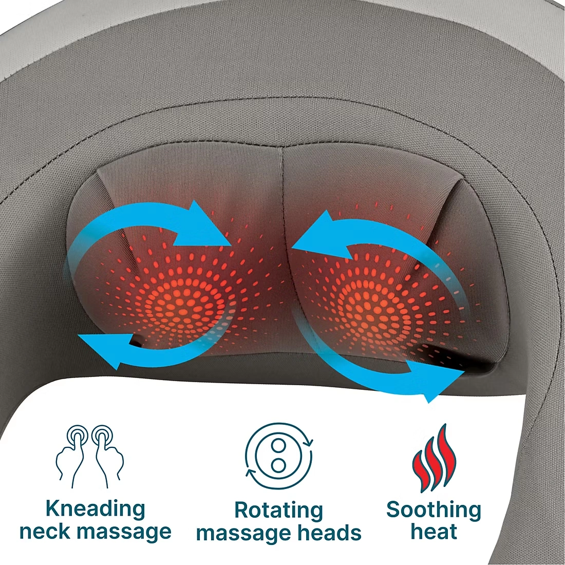 Homedics Shiatsu Rechargeable Neck Massager with Heat