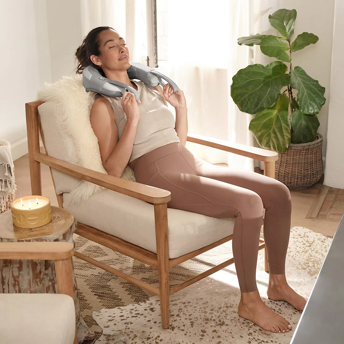 Homedics Shiatsu Rechargeable Neck Massager with Heat