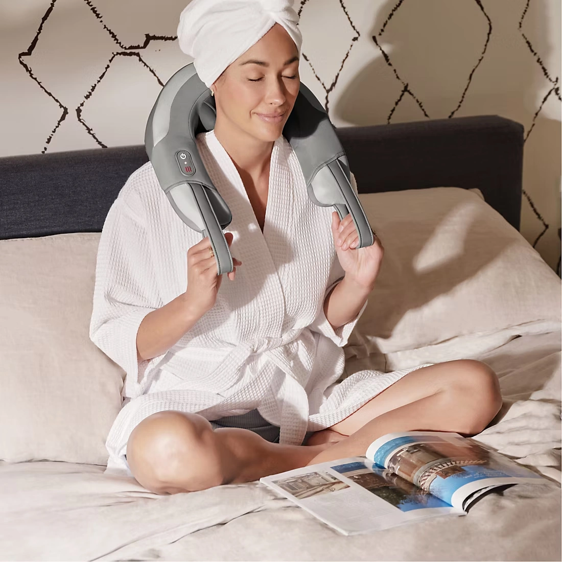 Homedics Shiatsu Rechargeable Neck Massager with Heat